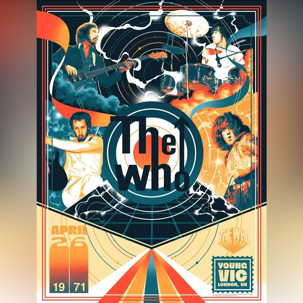 The WHO: Live at Young Vic Tour 1971 Poster
